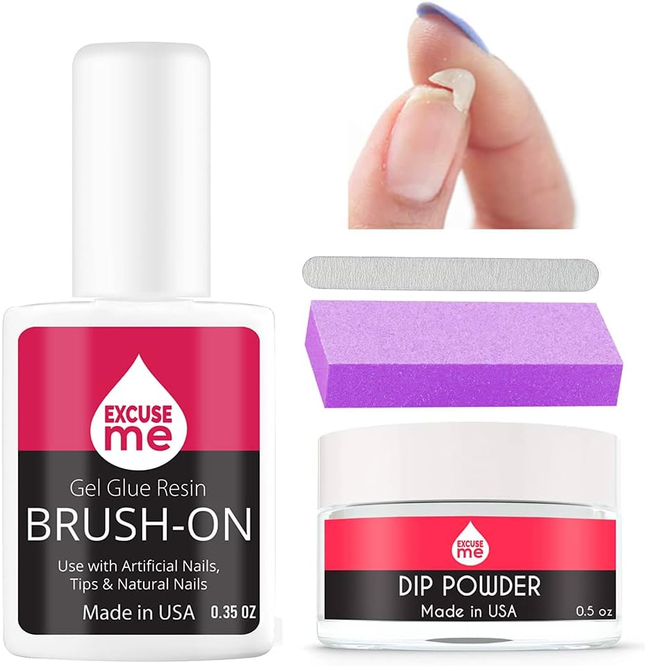 EXCUSE ME Professional Nail Repair Kit front view for cracked nail solution.
