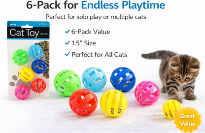 Interactive multi colored pet toy balls designed for chasing and indoor exercise.