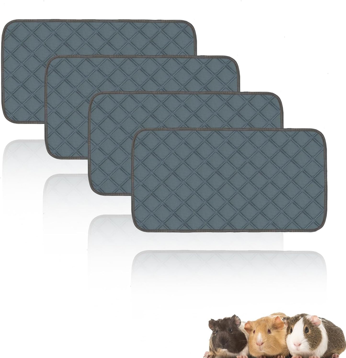 Mooydee 4 pack guinea pig cage liners front view