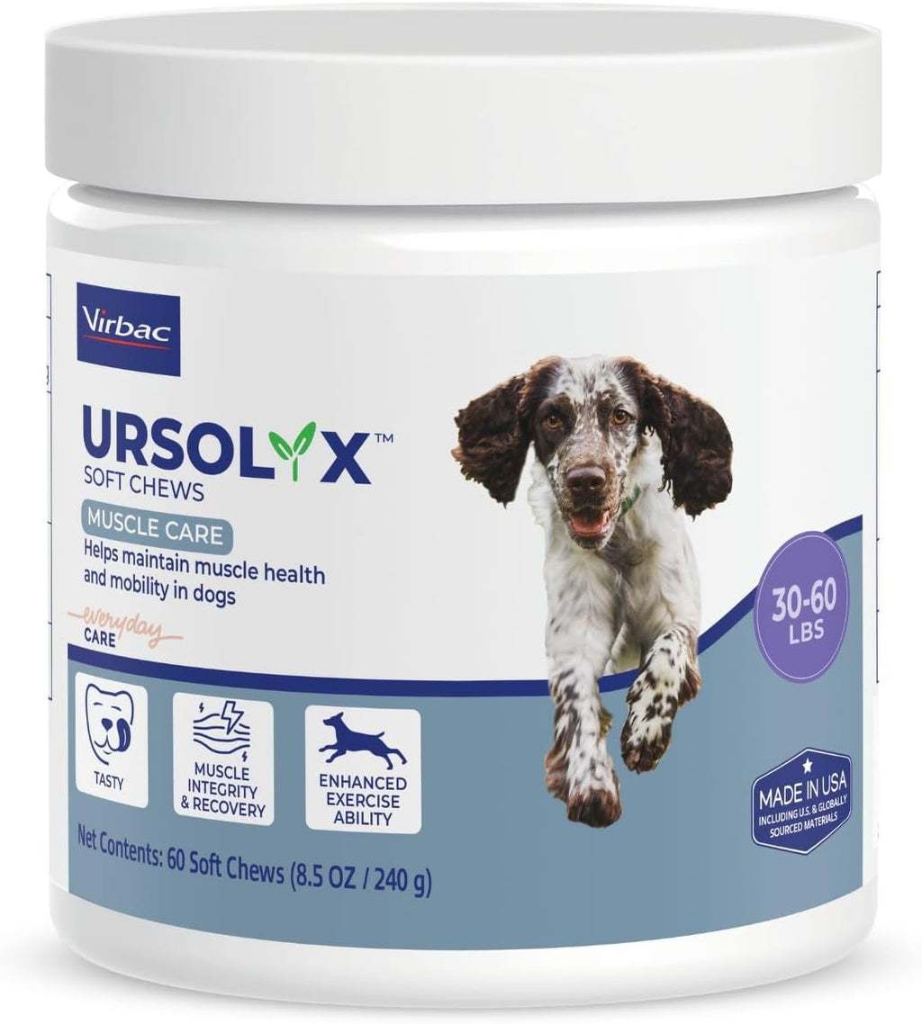 Virbac URSOLYX(TM) Soft Chews for Dogs | Muscle Health Support for Senior, Active or Recovering Dogs, Large Over 60lbs | 60 Count 2- Month Supply - Image 9
