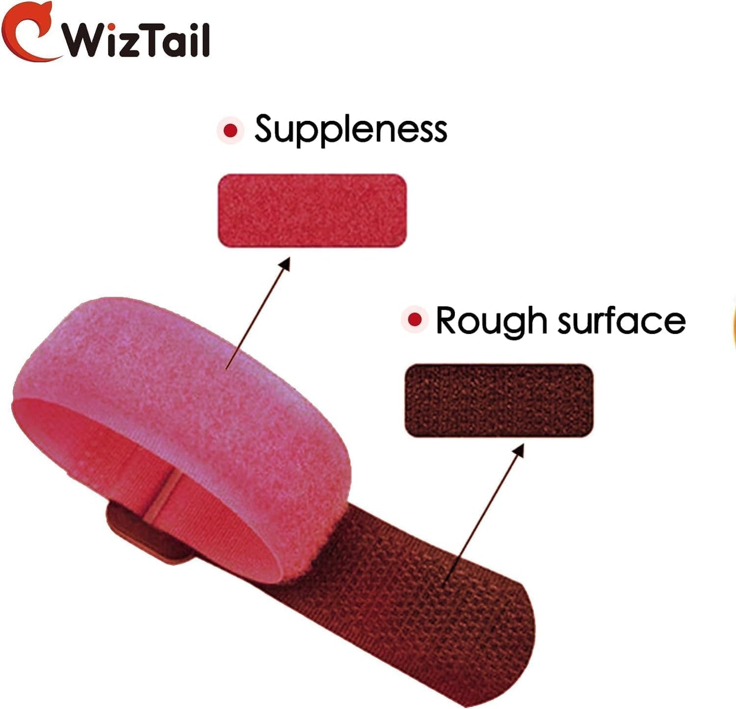Durable red and black nylon rooster straps for humane noise reduction in backyard farming
