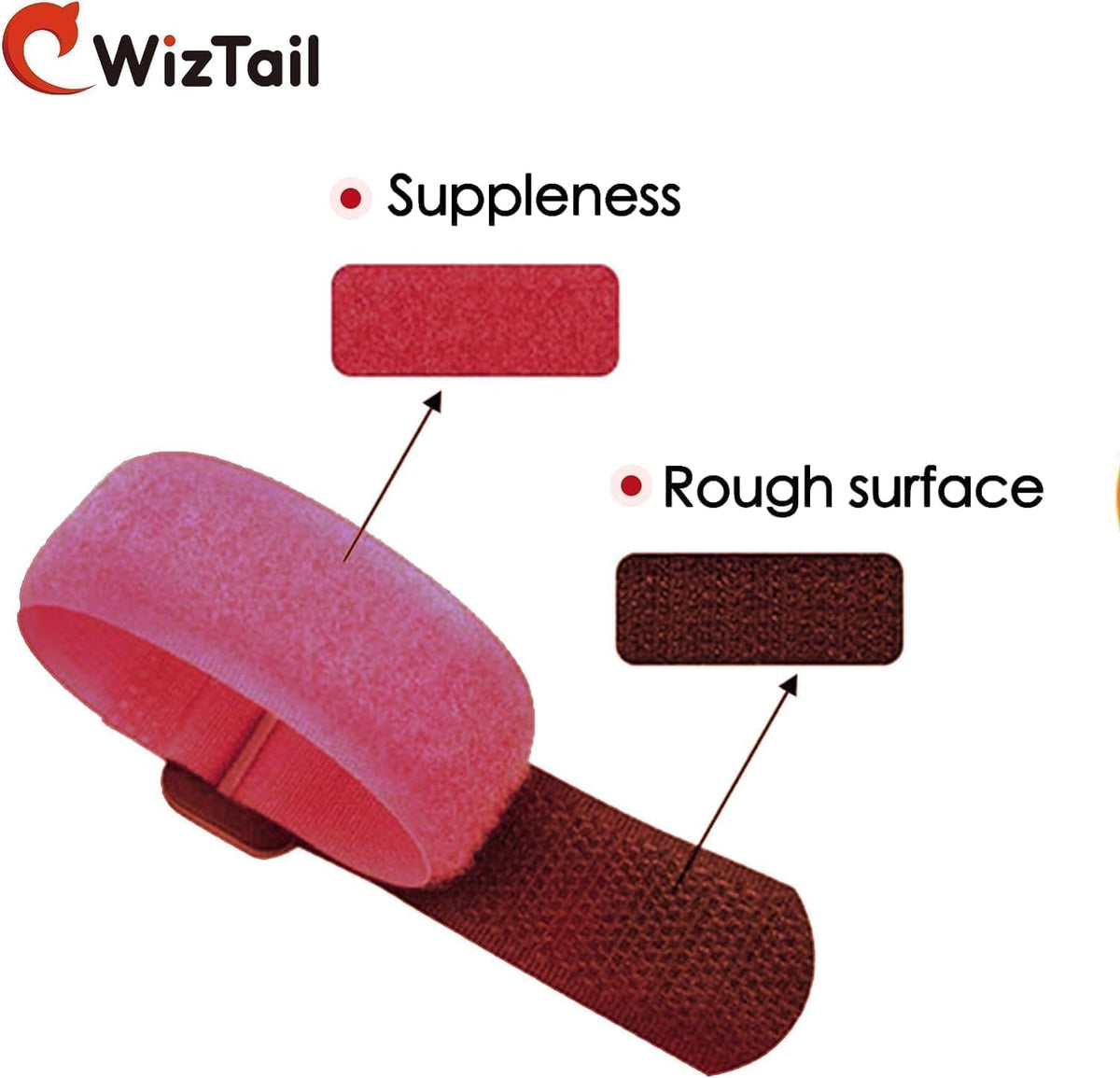 Durable red and black nylon rooster straps for humane noise reduction in backyard farming