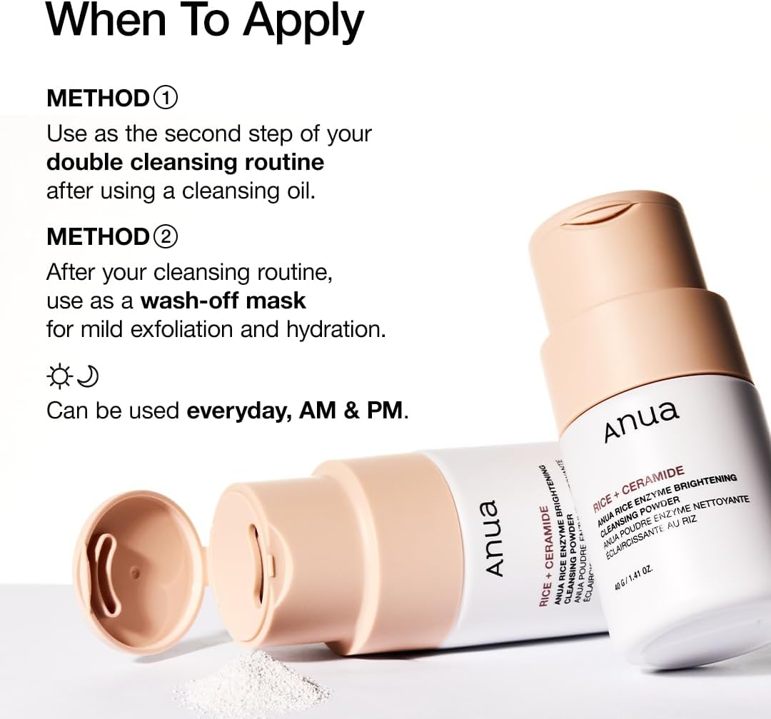 Anua Rice Enzyme Brightening Cleansing Powder, 1.41 fl.oz - Image 7