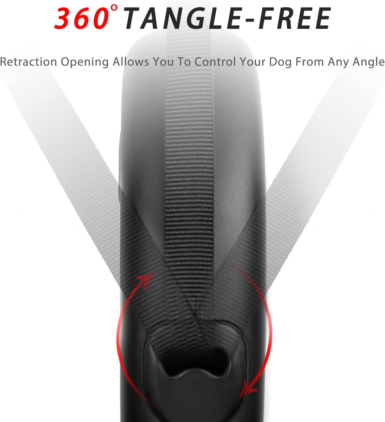 Extended 16 foot nylon tape of pet leash