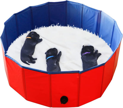 Artilife Whelping Pen for Dogs,Whelping Box for Dogs and Puppies,Dog Birth Supplies,Portable Whelping Pool Whelping Box,Foldable Dog Bath Pool (63inch Dia.x12inch H(160x30cm)) - Image 11