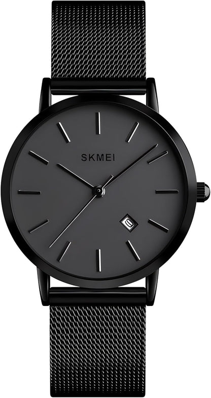 Women's Quartz Watches Ultra-Thin Gorgeous Simple Petite Wrist Watches Small Dial Mesh Steel Bracelet - Image 9