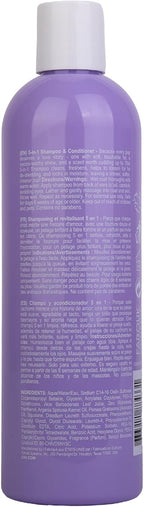 pH balanced moisturizing dog shampoo bottle on white background