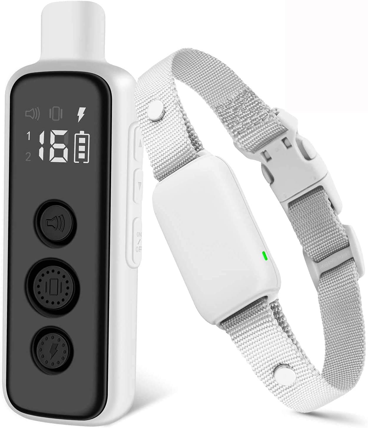 Bousnic dog shock collar front view with remote