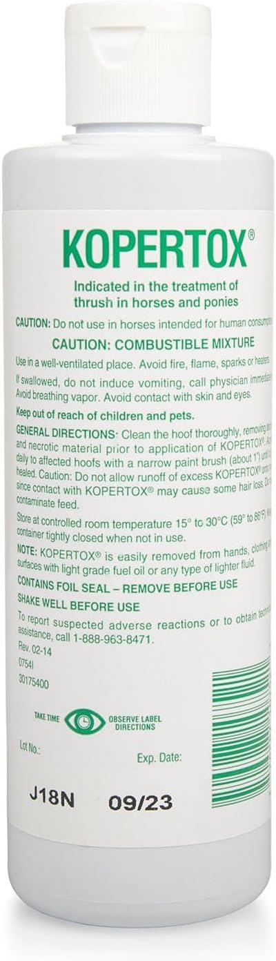 Kopertox copper naphthenate liquid thrush treatment bottle