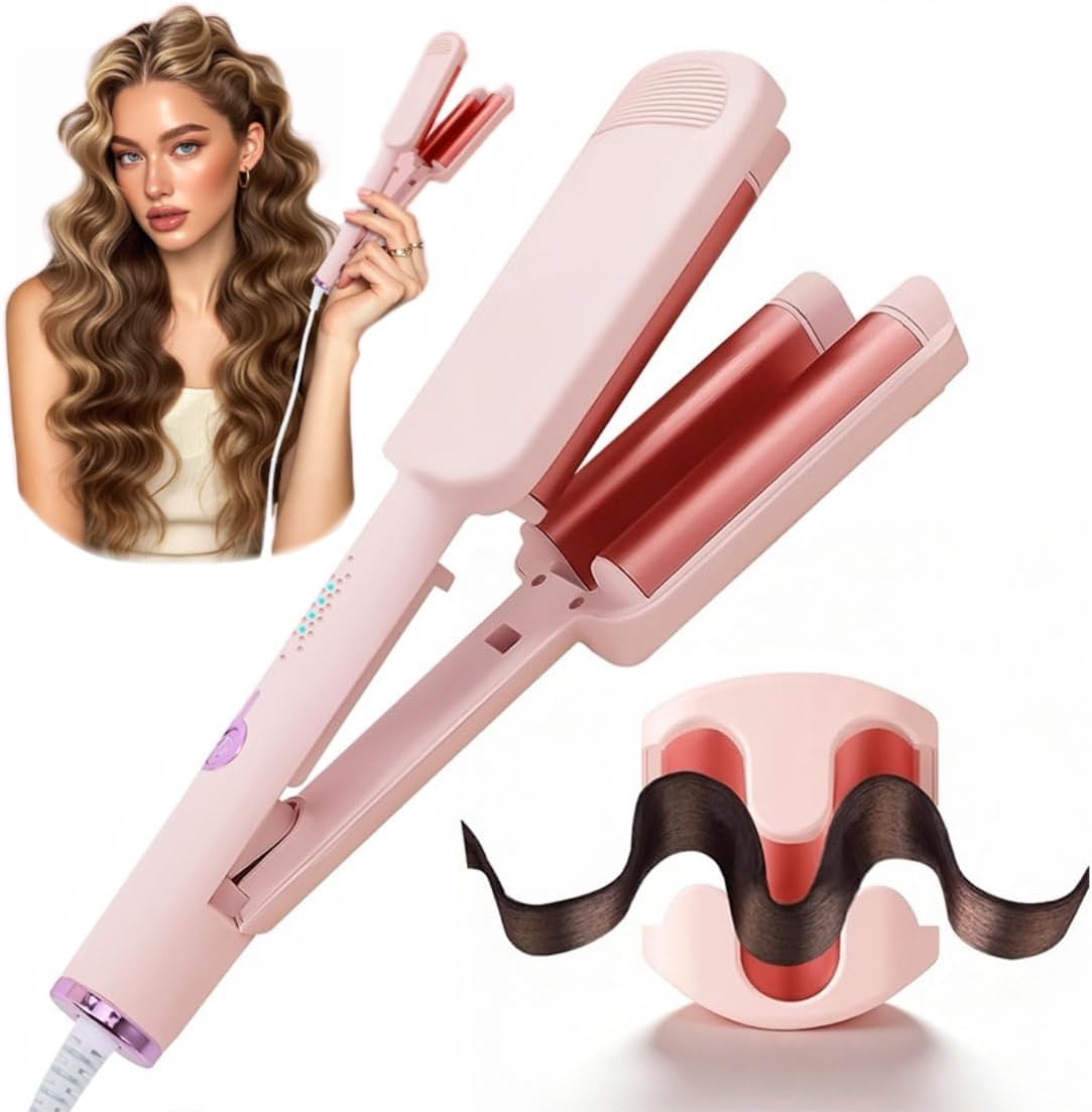 Chikyo 3 Barrel Rovy Wave Curling Iron front view