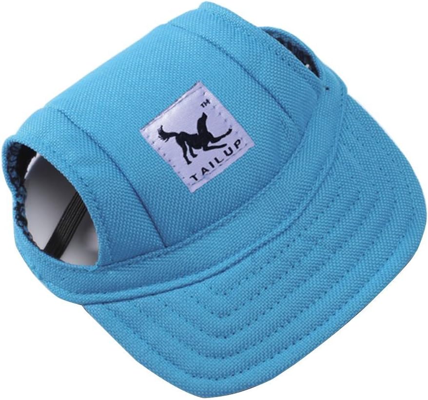 Dog Hat,Dog Sunscreen Hat Baseball Cap Outdoor Sports Hat with Ear Holes Chin Strap Adjustable Hat for Small and Medium Dog Large DogsS,Flower - Image 10