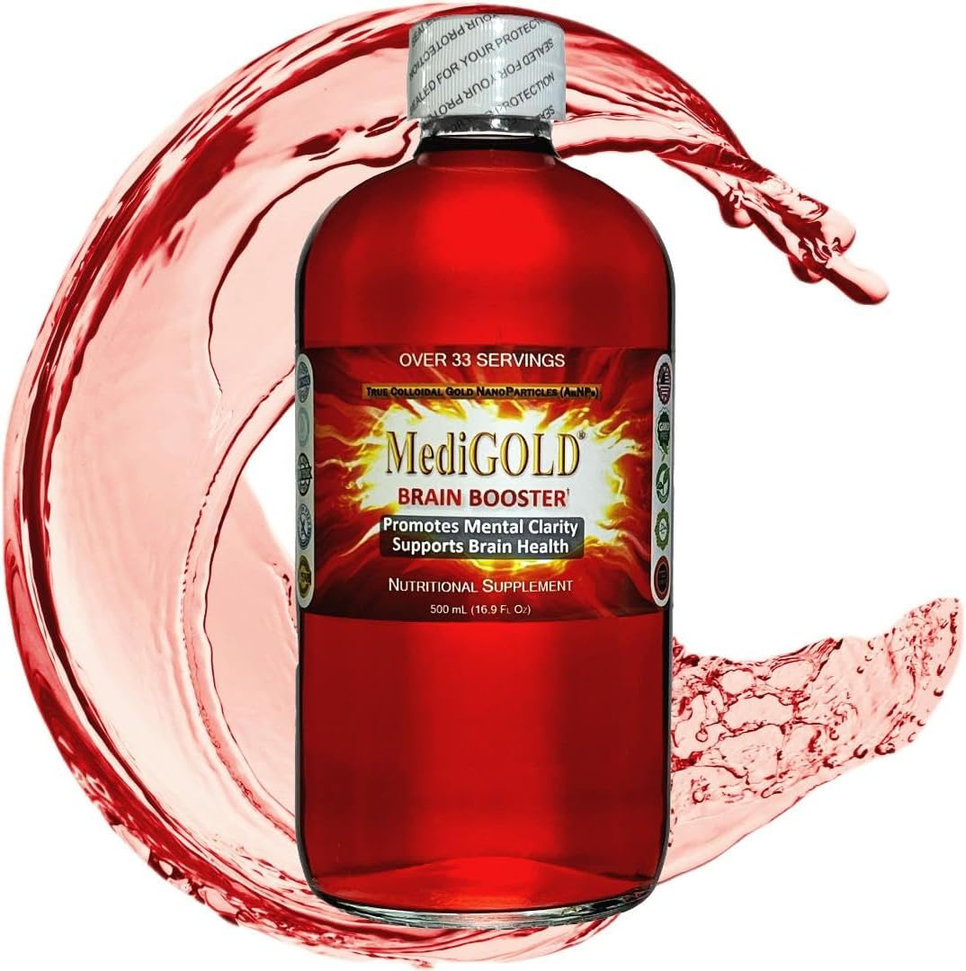 Nutraneering MediGOLD Brain Booster True Colloidal Gold Front View