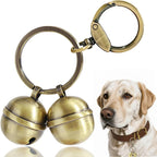 2 Pack Dog & Cat Bells with Engraved Pattern, Extra Loud Brass Bell for Collar with Quick Clasp, Anti-Lost Tracking,Gift Ready Set for Small to Medium Pets Lovers(Silver+Copper,S+M) - Image 11