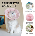 Touchdog Soft Cat Cone Collar, Waterproof Recovery Collar for Cats After Surgery, Lightweight Elizabethan Collar for Kittens, Small to Large (PINK01, M) - Image 9