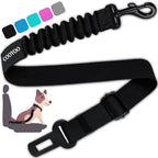 COOYOO Dog Seat Belt, Durability Retractable Dog Car Harness Adjustable Dog Seat Belt for Vehicle Nylon Pet Safety Seat Belts Heavy Duty & Elastic (1 Pack Black) - Image 10