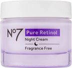 No7 Pure Retinol Night Cream front view product jar packaging