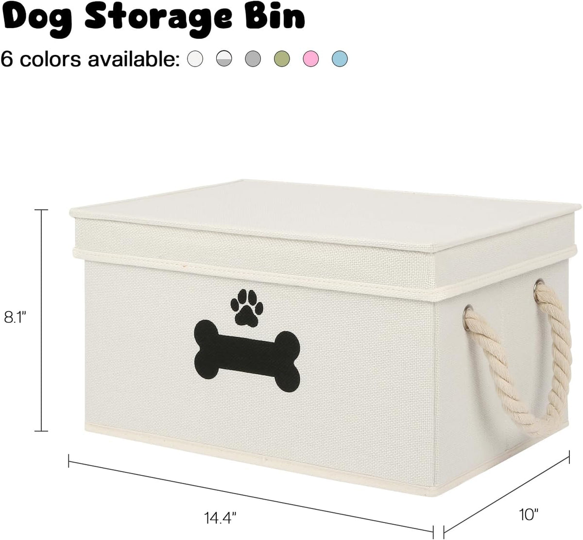 Folded flat GreenPetopia storage bin for space saving