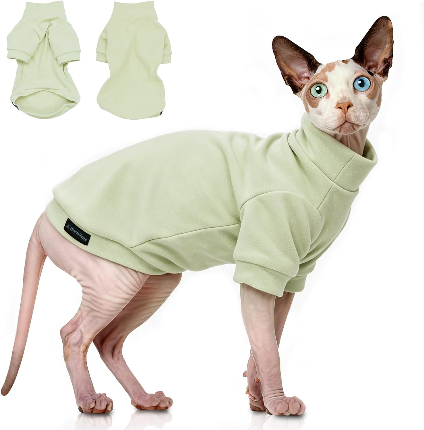 Sphynx Cat Sweater Soft Warm Long Sleeve Fleece for Cats&Small Dogs - Image 11
