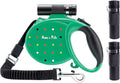 Happy and Polly retractable dog leash with flashlight front view