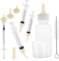GLIDESMOOTH Kitten Bottle Feeding Kit front view of complete apricot pet nursing set