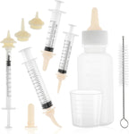 GLIDESMOOTH Kitten Bottle Feeding Kit front view of complete apricot pet nursing set