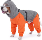 Nanaki Waterproof Dog Raincoat with Harness-Full Body Dog Raincoats Outdoor | For Rainy Days,Hiking Camping,Reflective Safety Strips,Full-Body Protection,Easy On/Off,Detachable&adjustable Hood,Breathable - Image 13