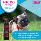 EQyss Micro-Tek Pet Itch Relief Spray - Soothes Dry Irritated Skin, Stops Itching, Scratching, Biting, Licking Hot Spots - for all Cats & Dogs (16 oz) - Image 2