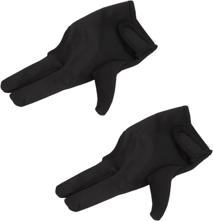 HURRISE 3 finger barber glove front view showing insulated cotton texture.