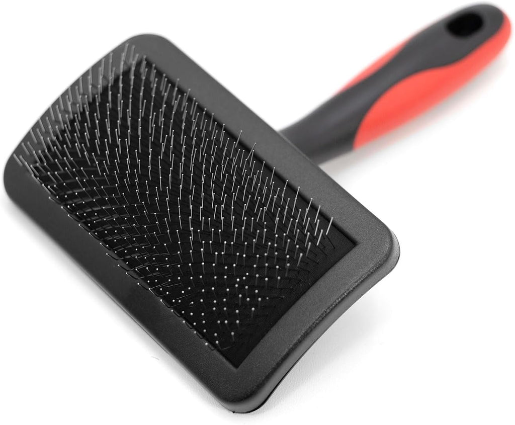 Jeffers Pet Double Sided Grooming Slicker Brush for Dogs, Cats, Puppies - Flexible Head with Stainless Steel Pins - Detangler Tool for Mats, Loose Fur, Shedding - Home or Professional Use - Small - Image 10