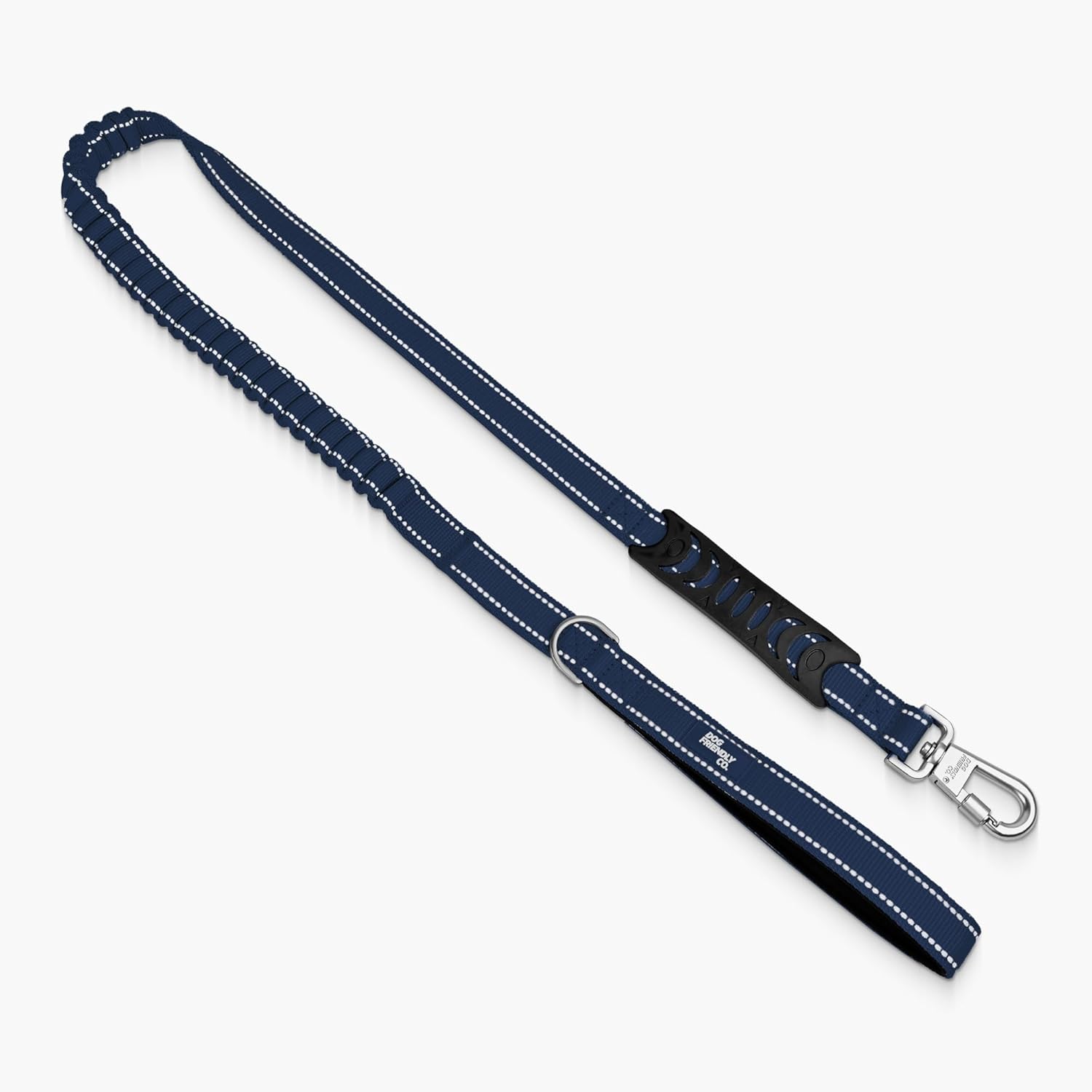Dog Friendly Co. Bungee Dog Leash | Strain Free & Shock Resistant for Control | Neoprene Padded Handle, Heavy-Duty Carabiner Clip, and D-Ring | Khaki, Size Regular - Image 12