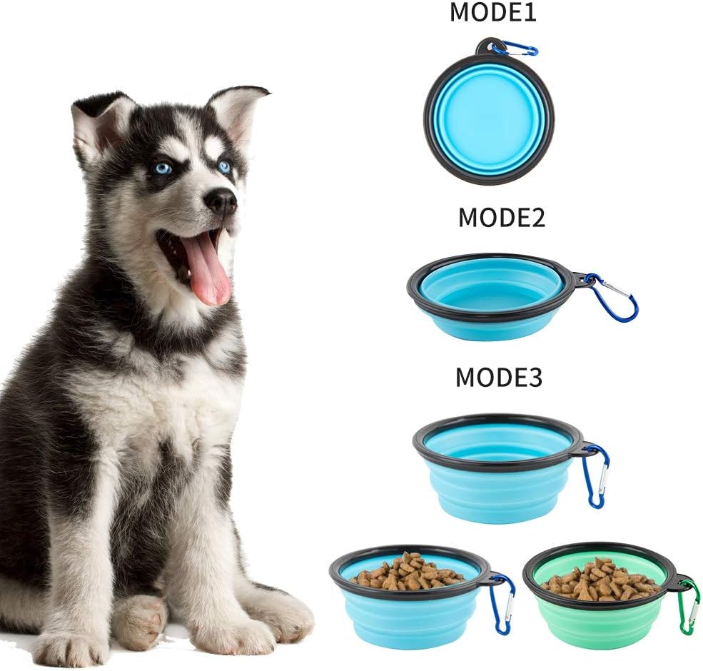 Guardians flexible silicone cat water bowls multi color five pack set