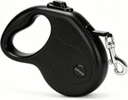 AHTOHAA 10FT retractable dog leash front view in black