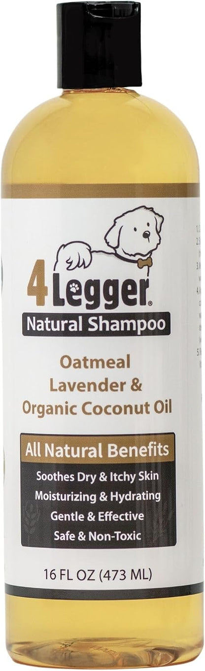 4-Legger Certified Organic Dog Shampoo - All Natural and Hypoallergenic with Aloe and Lemongrass, Soothing for Normal, Dry, Itchy or Allergy Sensitive Skin - Biodegradable - Made in USA - 16 oz - Image 10