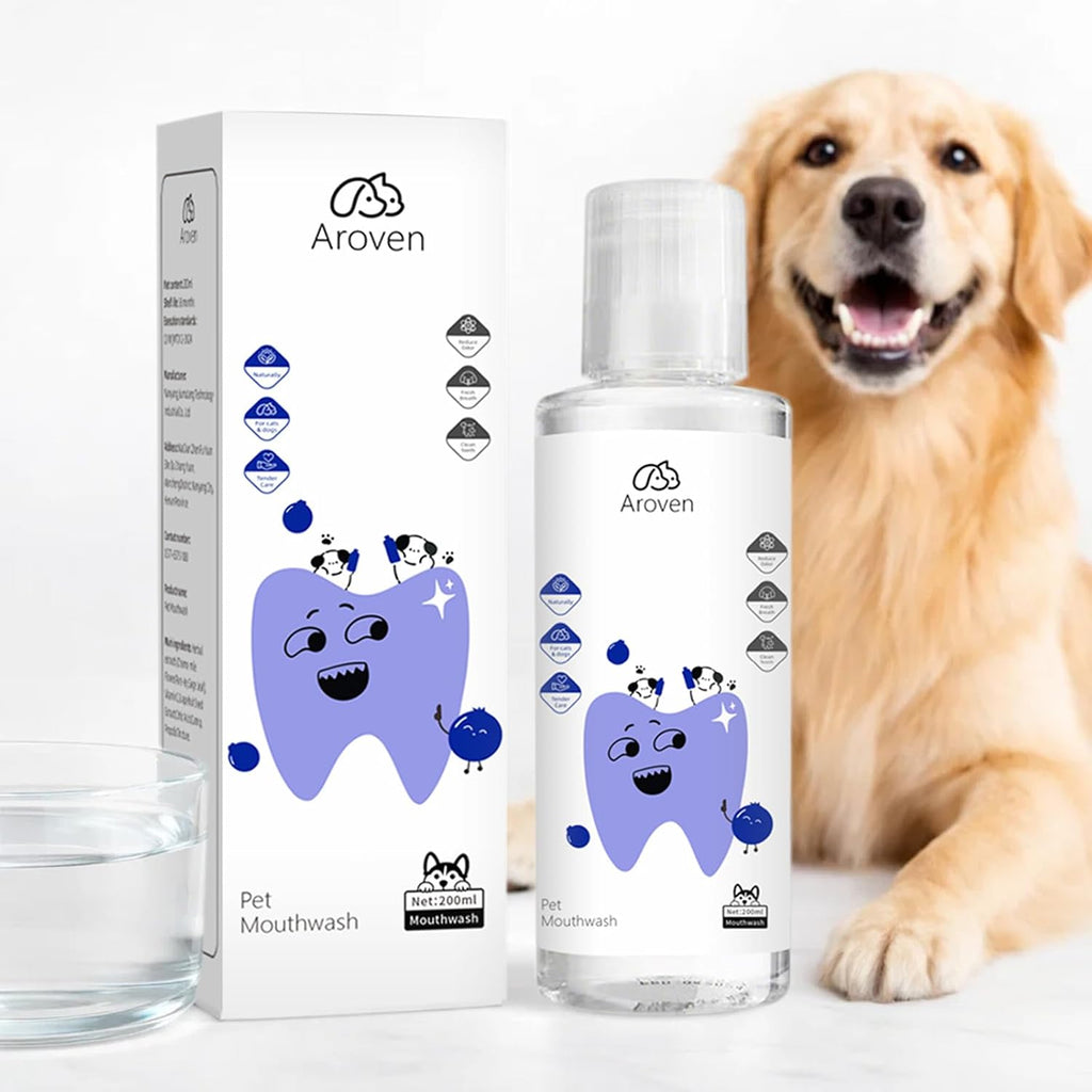 Aroven flavorless and odorless dog water additive packaging details