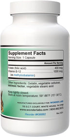 Pet Factor B-12 methylcobalamin supplement label detail