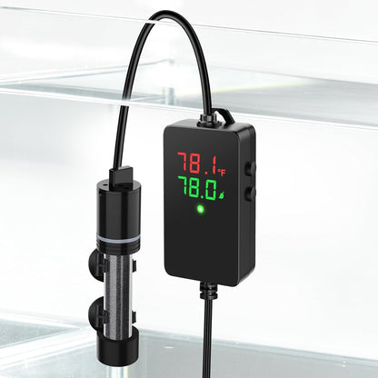 Hygger Eco Precise 100W aquarium heater front view