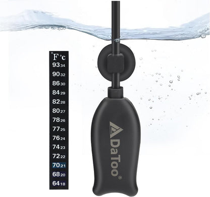 DaToo super mini aquarium heater front view for small tanks