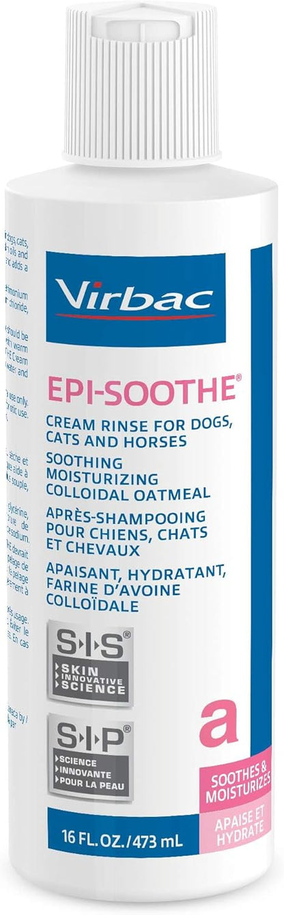 Authentic Virbac pet grooming conditioner for detangling and shining animal coats