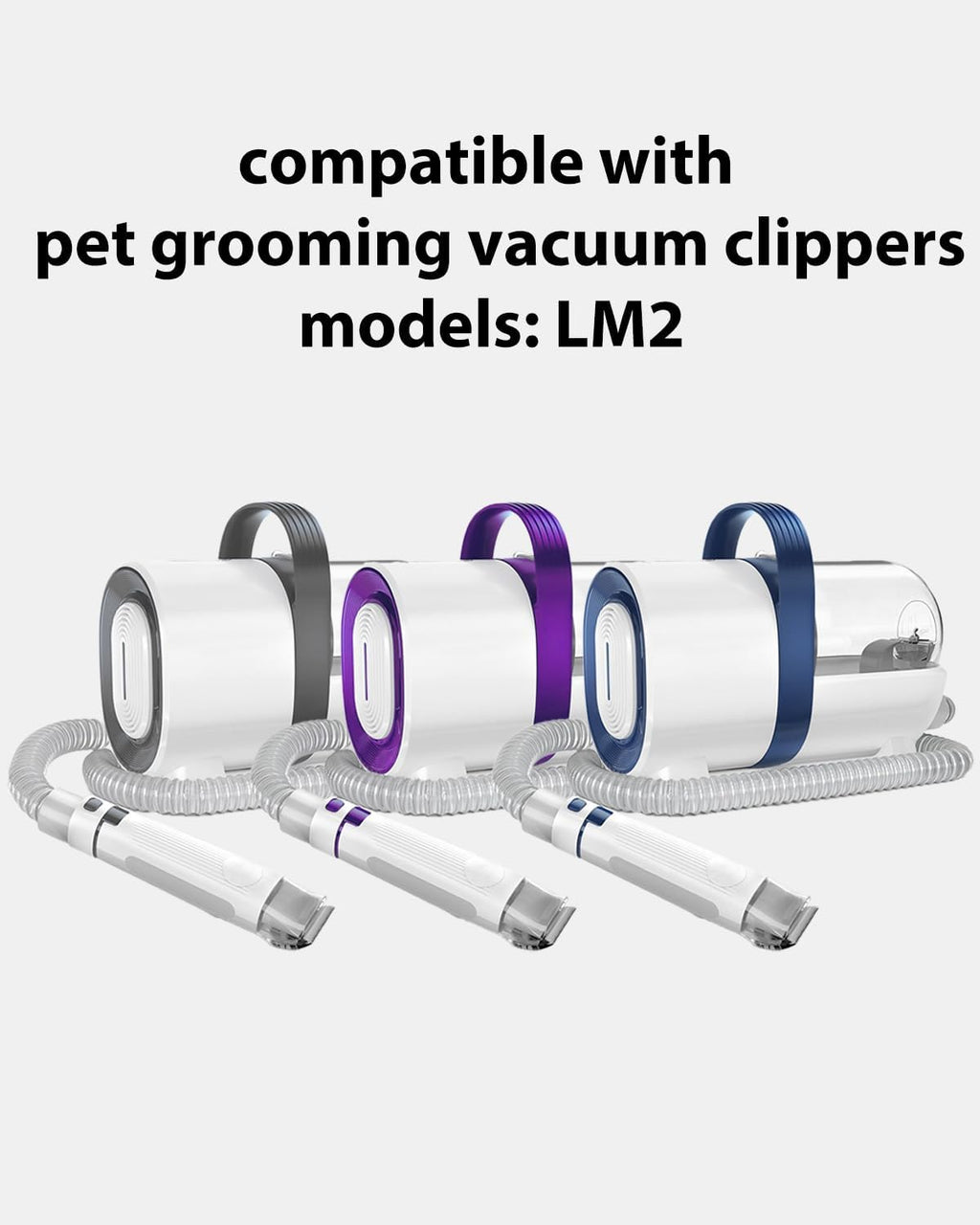 Stainless steel and ceramic pet clipper replacement blades close up view.