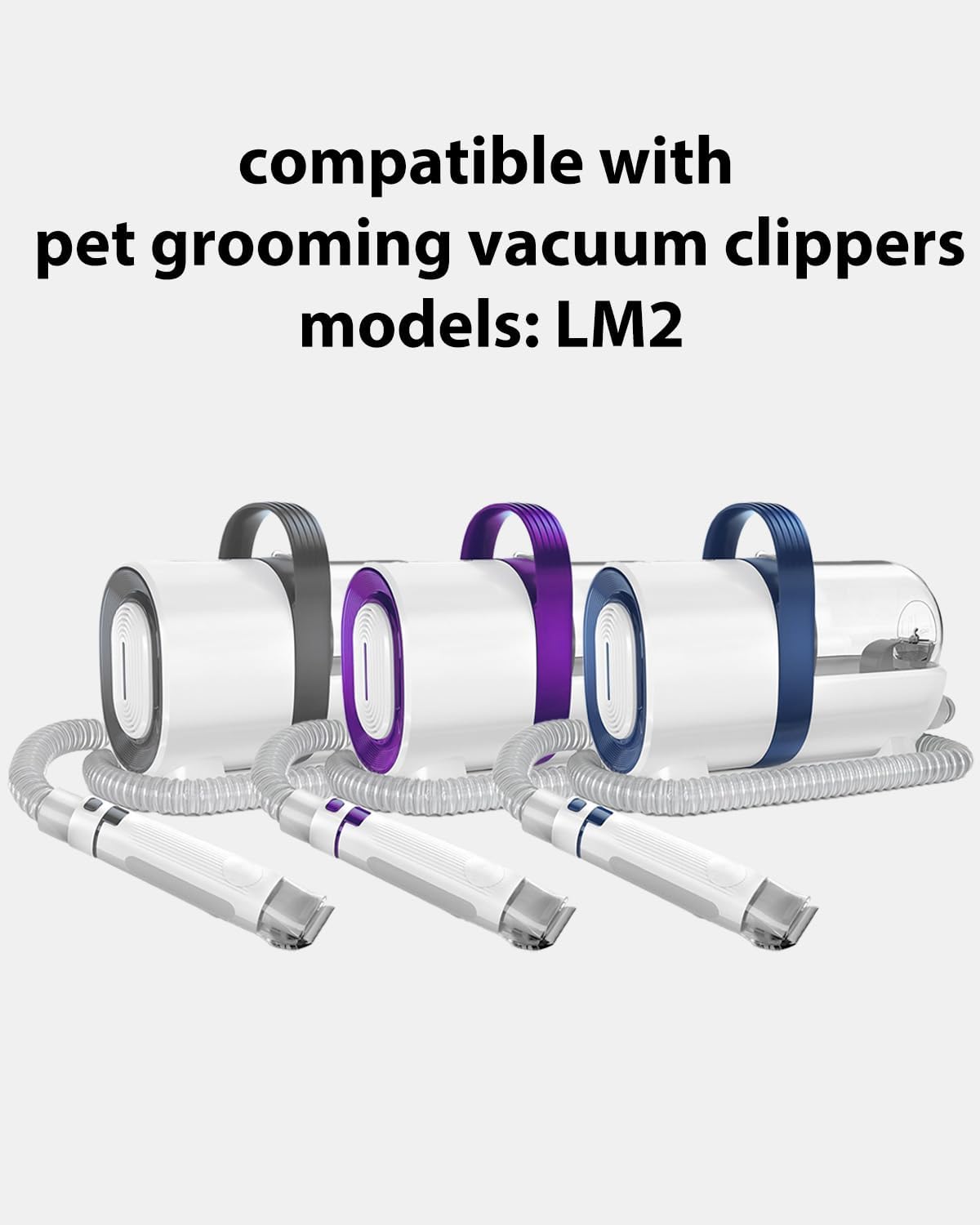 Stainless steel and ceramic pet clipper replacement blades close up view.