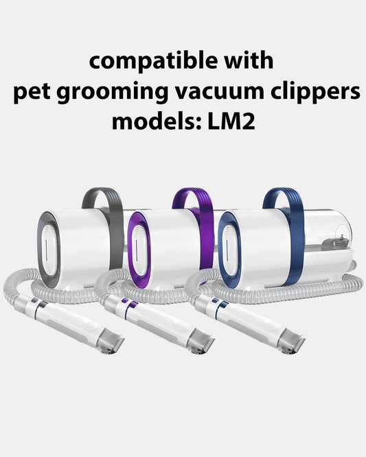 Stainless steel and ceramic pet clipper replacement blades close up view.