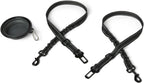 Amazon Basics dog seat belt with collapsible bowl front view