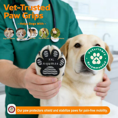 Instructions on trimming Aqumax dog paw grips for better fit