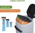 Side profile of Lisyee 42 feet litter refill cartridge
