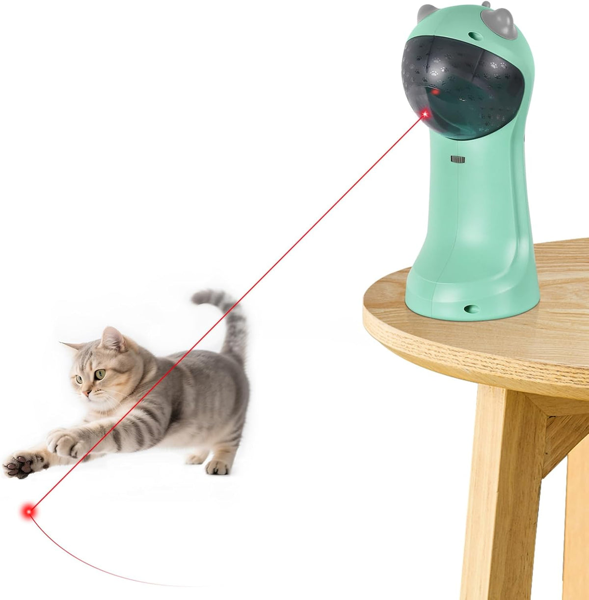 Motion sensor activation range demonstration for the intelligent automatic cat entertainment device