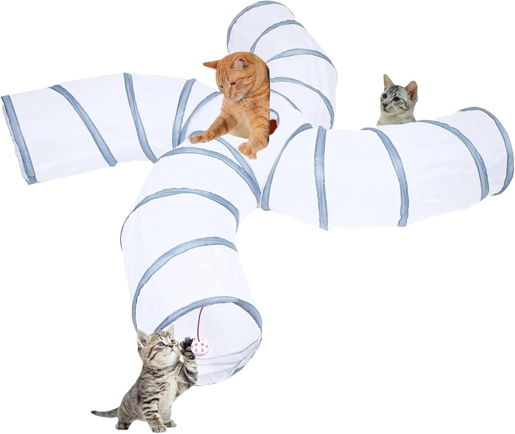 Close up of the durable steel frame construction of EGETOTA cat toy.