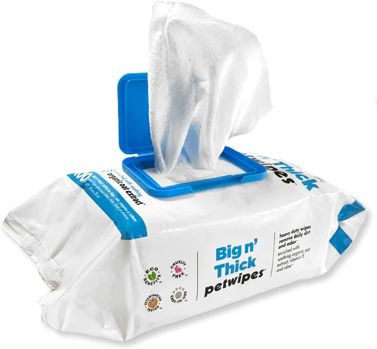 Petkin gentle soothing oatmeal pet wipes for dry itchy skin relief
