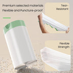 Roll of pre separated automated litter box bags showing easy dispensing design