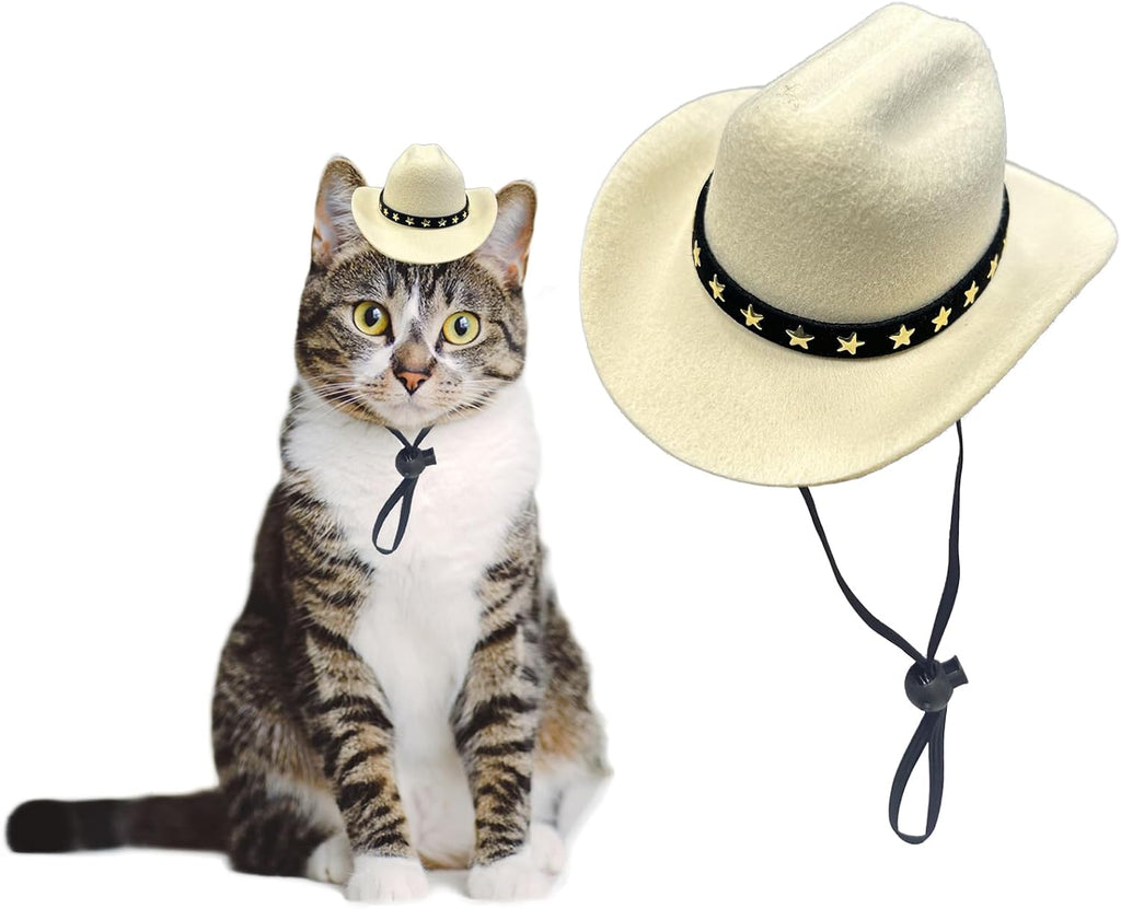 Dog Cowboy Hat Cat Cowboy Hat Pet Cowboy Costume Mini Cowboy Hat for Dogs Cat Holiday Halloween Pet Party Decoration (Pink, Small) - Image 11