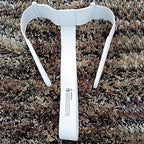Black and white silicone joystick grip caps included with the virtual reality headband